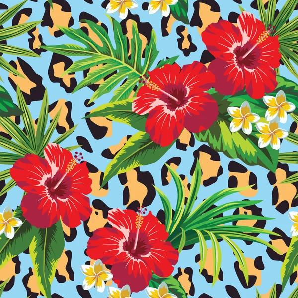 tropical flower pattern