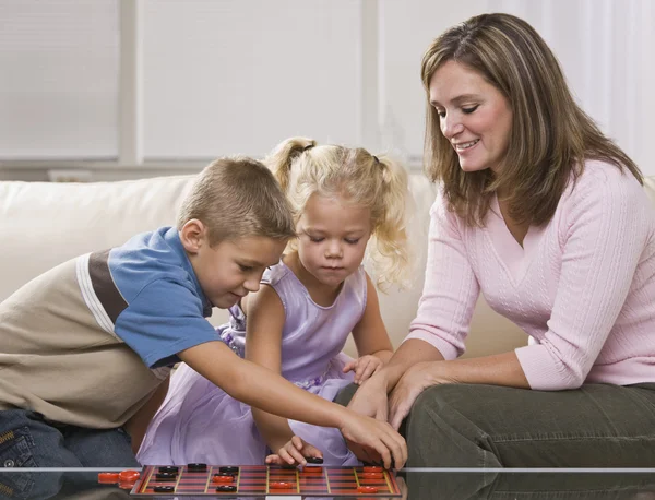 Woman Playing with Children