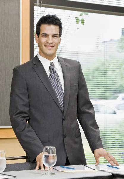 Man in Business Suit Smiling