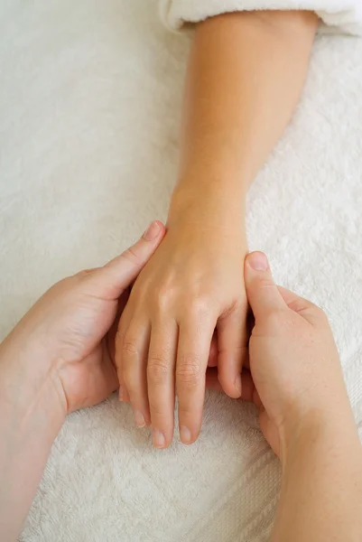 Beauty therapy manicure massage