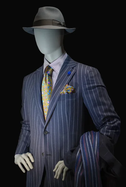Mannequin in Striped Suit and Hat