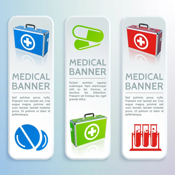 Medical bag banners set