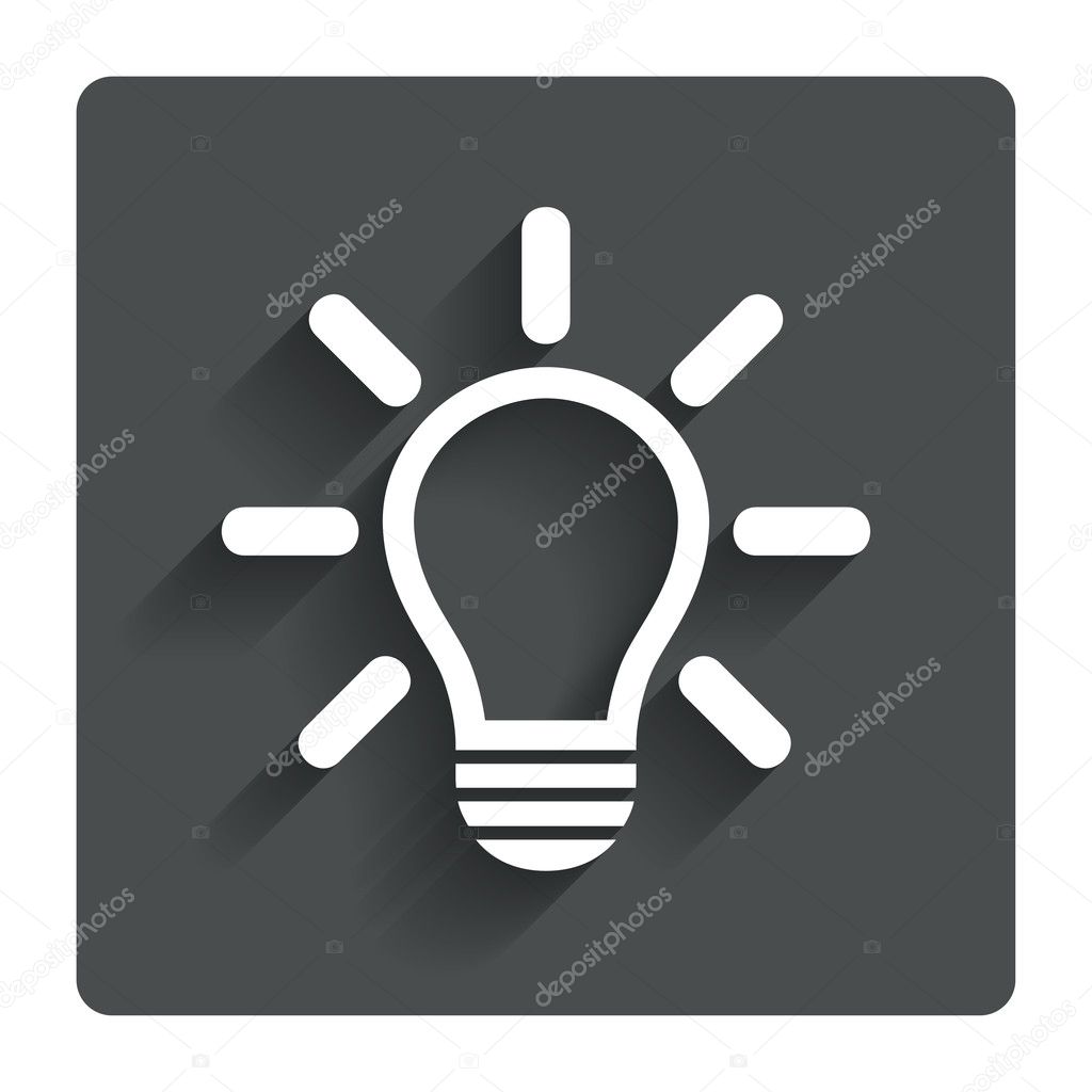 Lichte lamp teken pictogram. idee symbool — stockvector ...