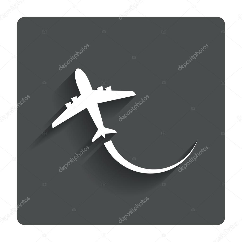 Travel Airplane Icon Airplane Sign Icon Travel