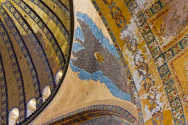 Painted ceiling in Hagia Sophia Istanbul