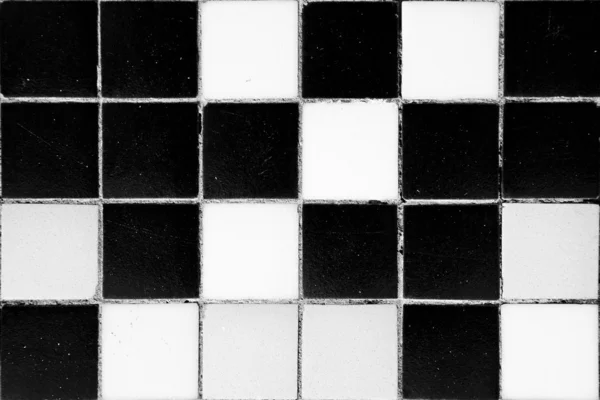 Antique black and white ceramic tiles