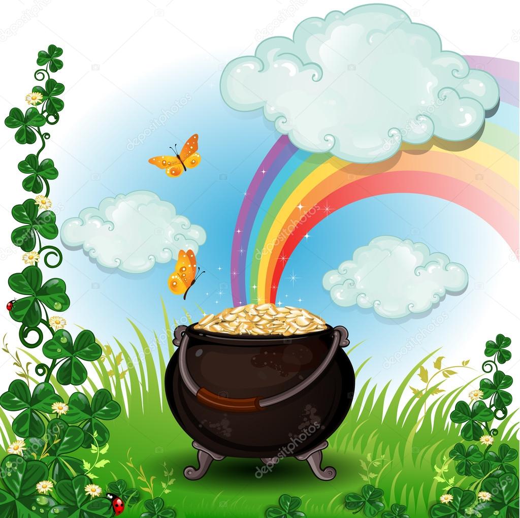 Topf Voll Gold Regenbogen Topf Voll Gold Regenbogen
