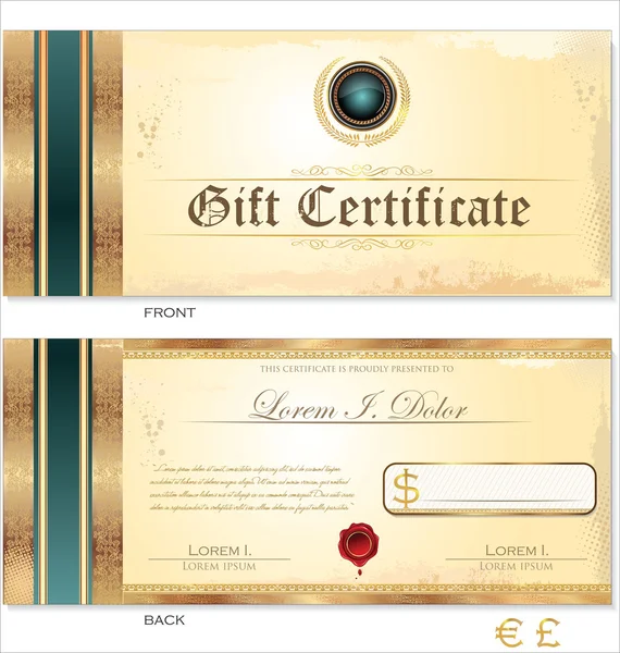 Voucher, Gift certificate, Coupon template