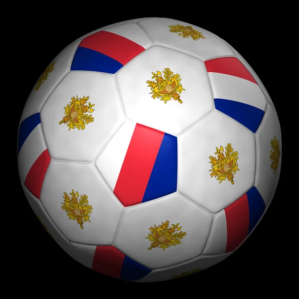 Fussball mit Fahne Frankreich