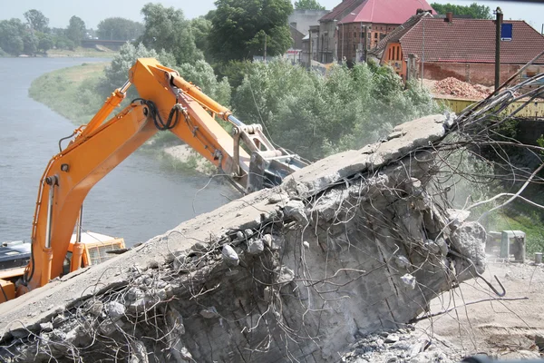 Public road construction site