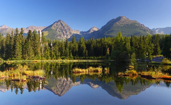 Spring natural Lake in Slovakia Tatra mountain