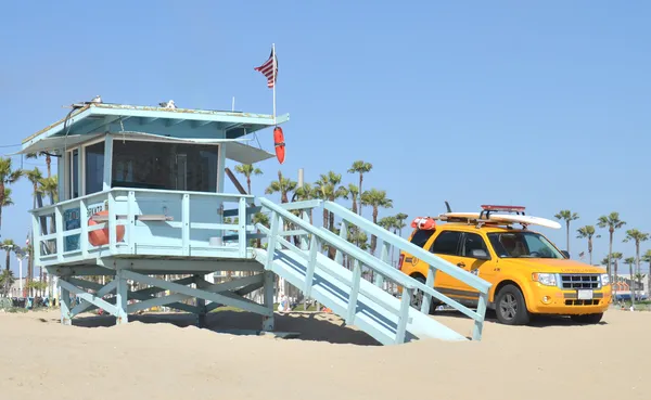 Lifeguard tower at Santa Monica