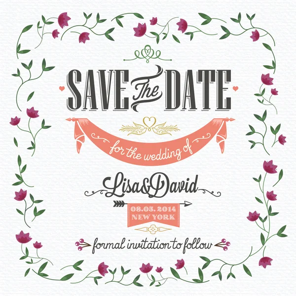Save The Date, Wedding Invitation Card