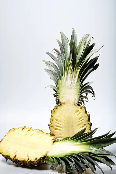 Slice pineapple, isolated with white back ground