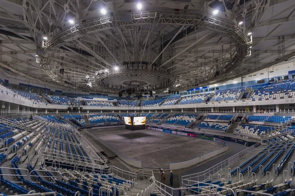 Interiors of the newly constructed Ice Hockey Arena in the Sochi Olympic Park, Russia