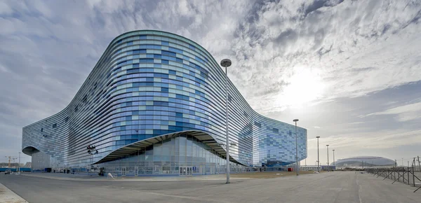 Facade of the Ice RInk in the Sochi Olympic Park