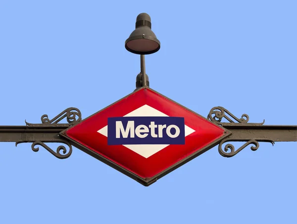 Metro Madrid Sign