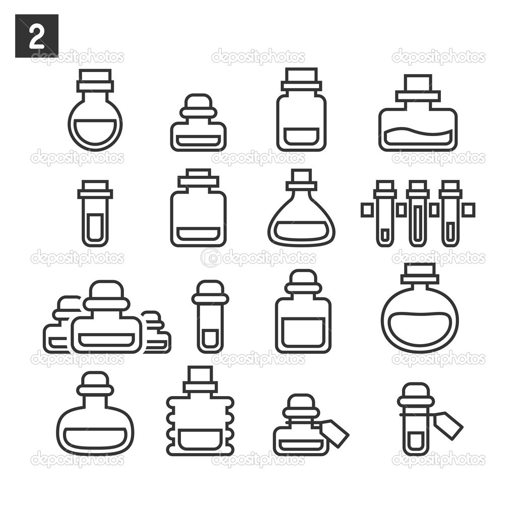 potion bottle coloring pages - photo #11