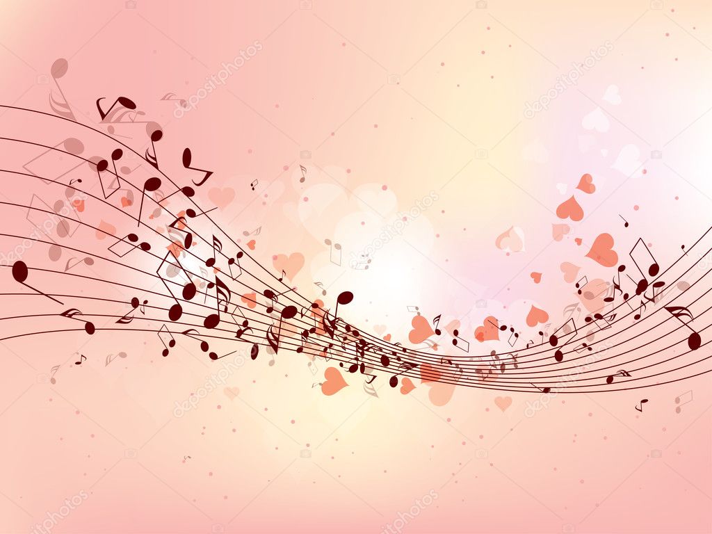 Abstract Design Background With Colorful Music Notes — Stock Vector © Floral Set 21647309