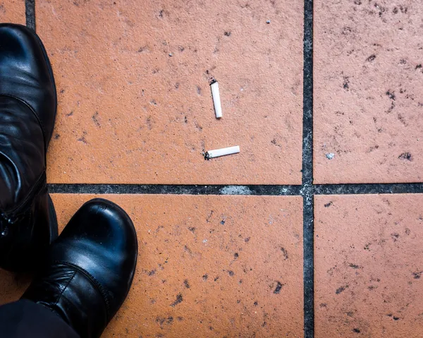 Two Cigarette Butts