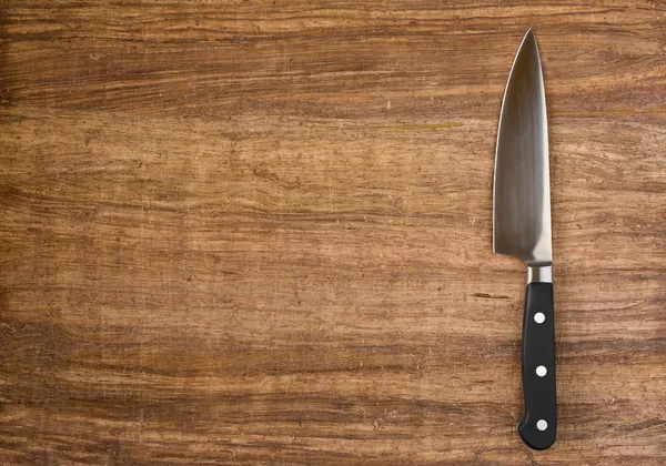 Knife on kitchen table