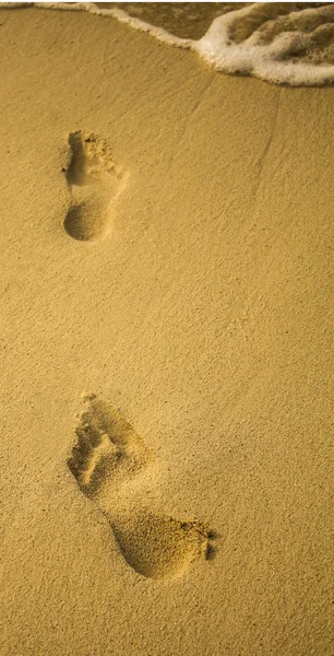 Sandy footprints