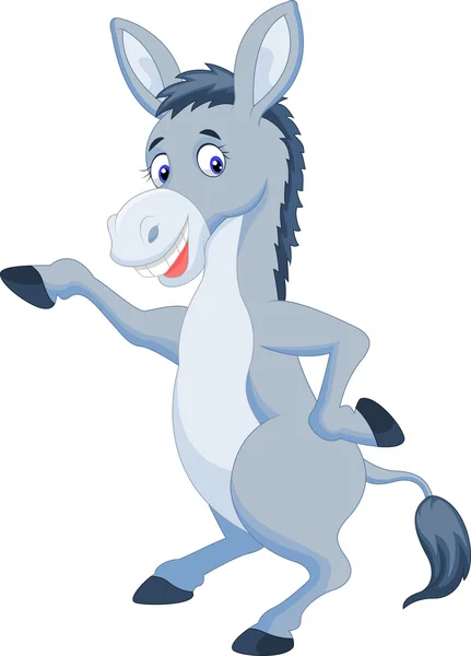 Cute donkey cartoon waving hand - 图库矢量图像 tigatelu #49593805