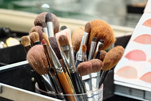 Makeup artist brushes