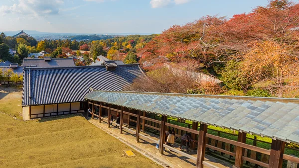 View from Nigatsu-do Hall of Todaiji complex  in Nara