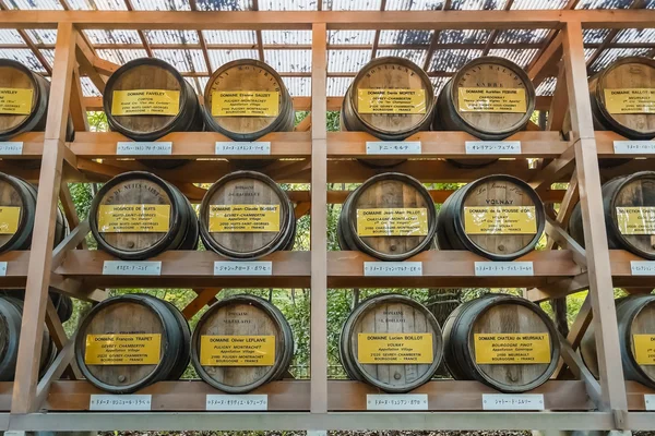 Wine Barrels at the entrance of Meiji Shrine in Tokyo