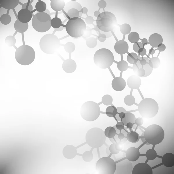 Structure of the molecule abstract background