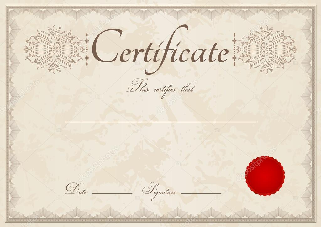 Certificate Seal Templates Free Certificate Seal Templates Free