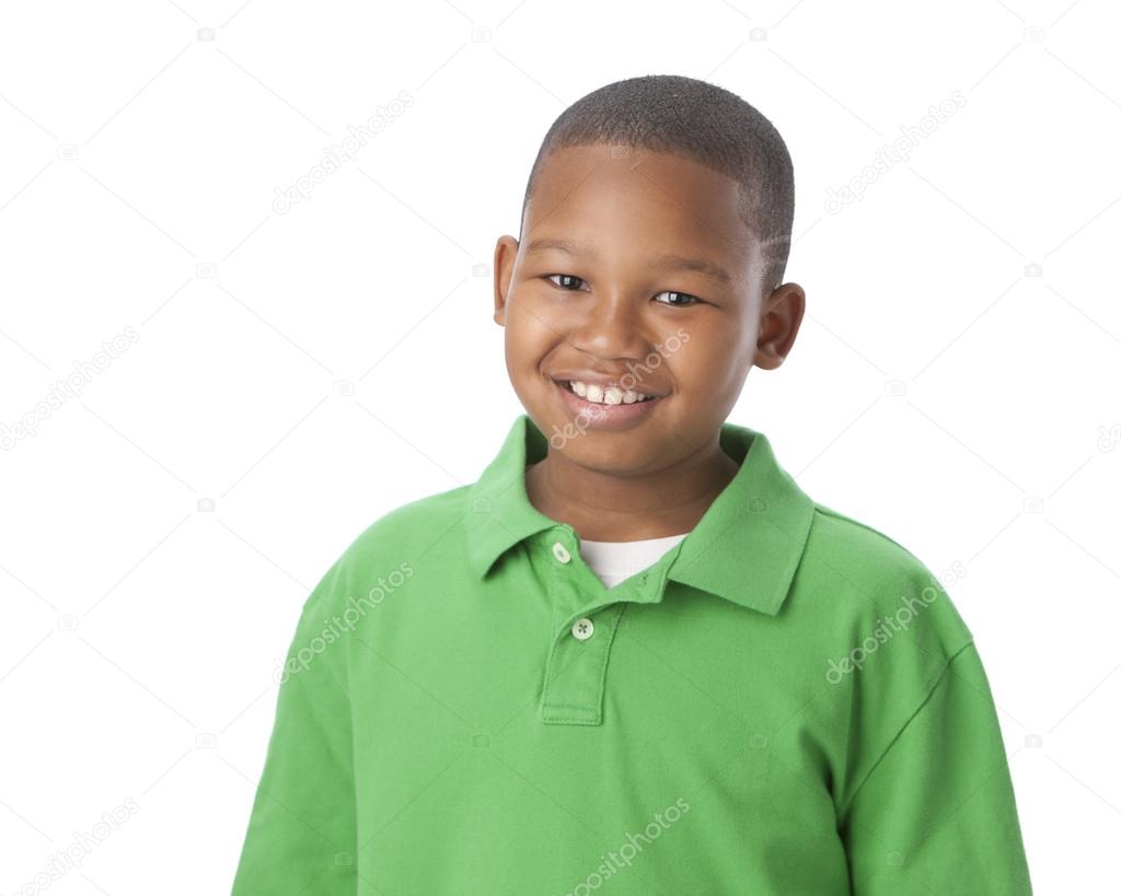 Smiling African American Little Boy — Stock Photo © Jbryson 21369707