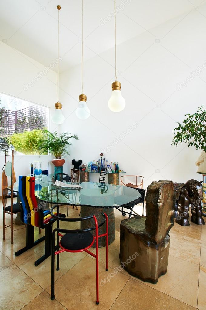 Serires de diseño de interiores: sala comedor — fotos de stock ...