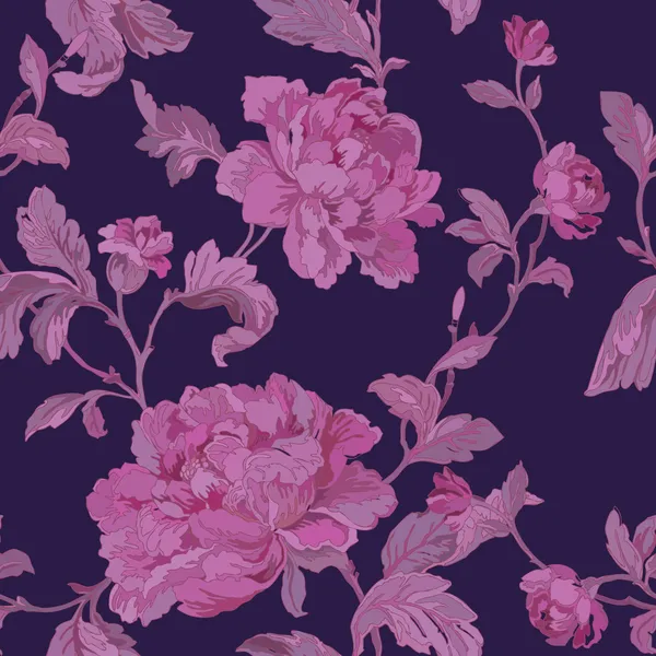 Elegance Seamless pattern with flowers roses