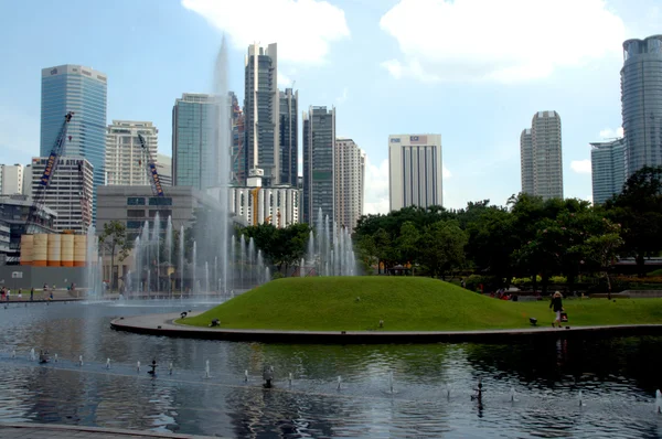 Fountain in KLCC Park in Kuala Lumpur, Malaysia