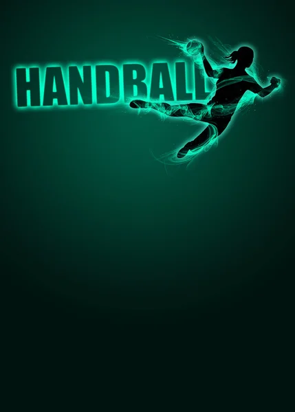 Woman handball background