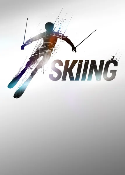 Skiing background