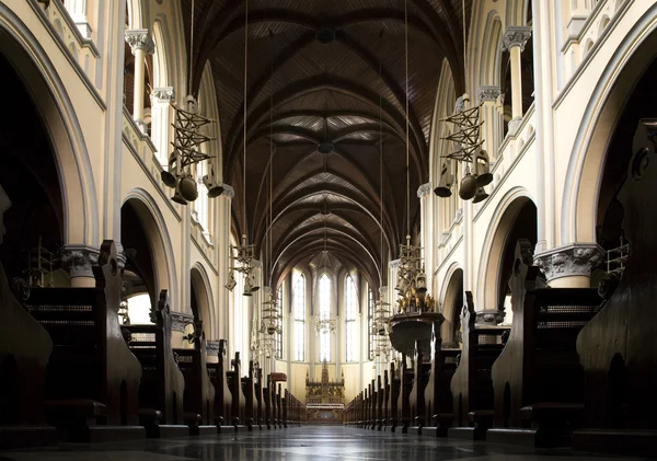 Interior of the Cathedral Jakarta, a Roman Catholic church in Jakarta, Indonesia