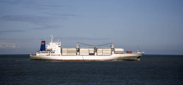 Cargo ship entering the Port of Rotterdam — Stock Photo #20905805