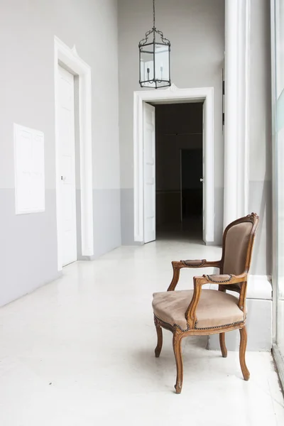 Luxurious palace interior with armchair in Malta