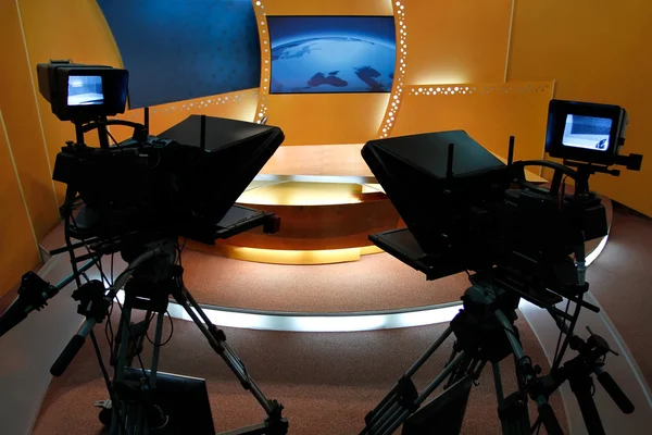TV studio with camera