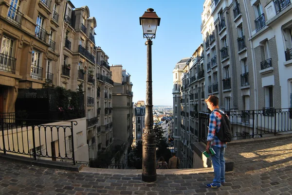 During a walk through the Mont MARTRE in Paris