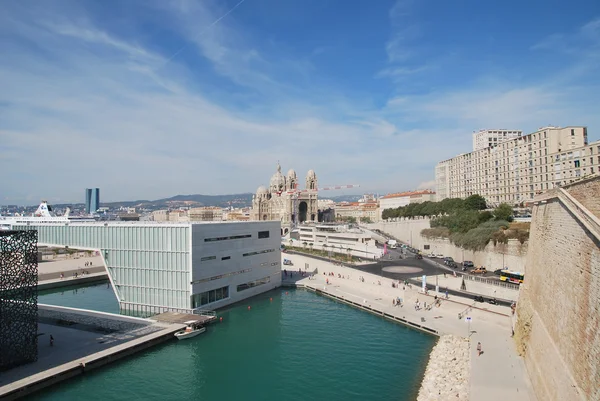 View of the old port and the coast during a walk in Marseille traveling to France