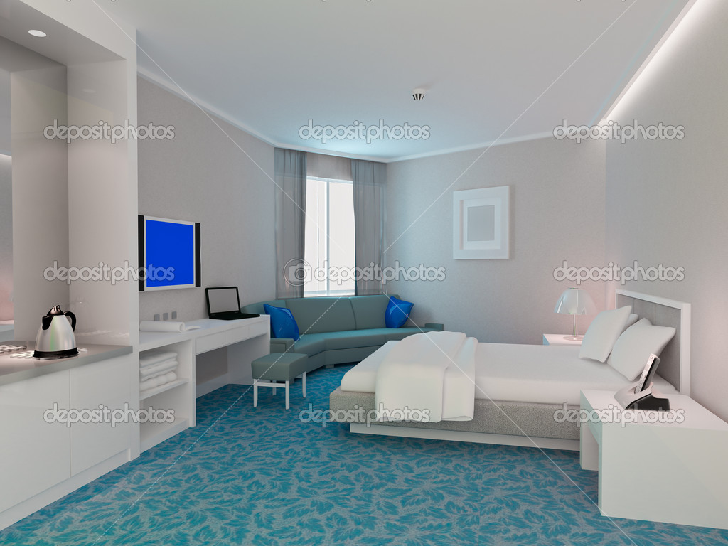 3d sovrum rendering, hotellrum — stockfotografi © wxin67 #21503499