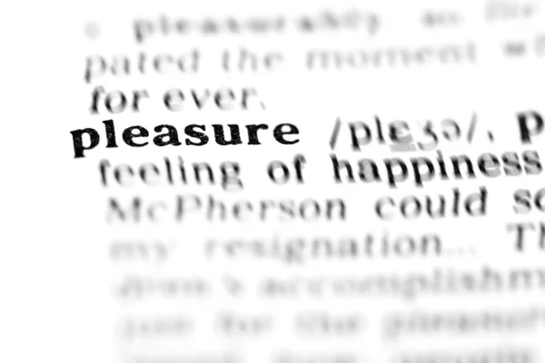 Pleasure word dictionary