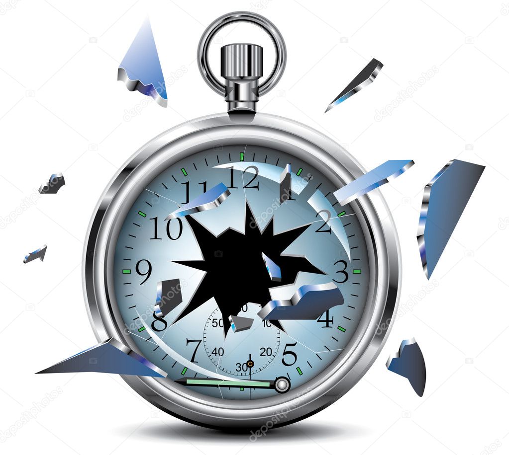 Broken stopwatch — Stock Vector © kvadrat1 21505211