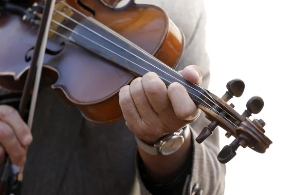 Playing the violin