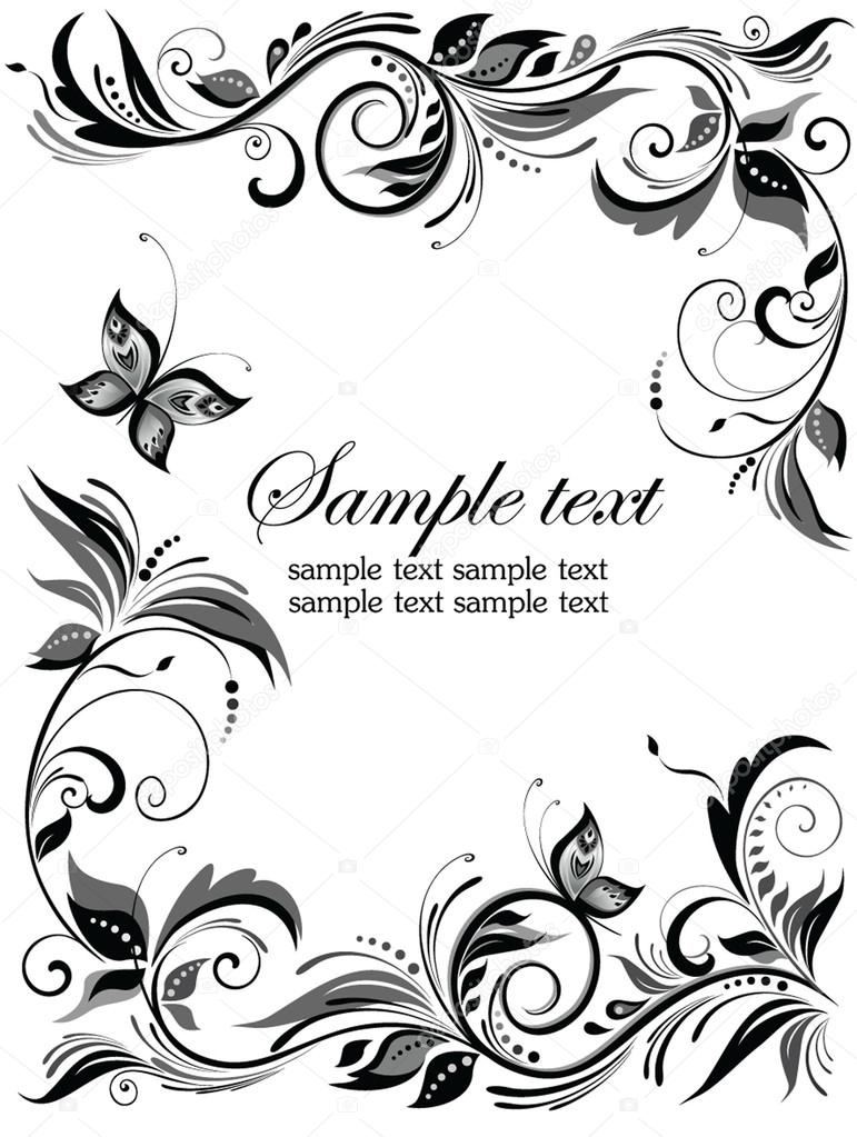Wedding Fl Border Stock Vector Antonovaolena 20032219 Wedding Fl Border Stock Vector 20032219