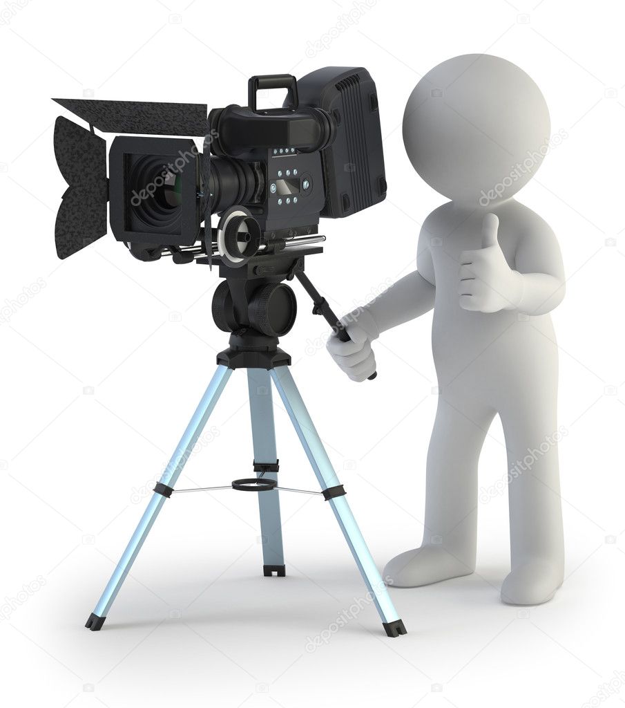 3d small - Cameraman — Stock Photo © Art3d #20045021